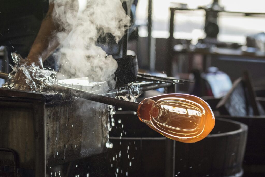 Glass Blowing technique in Moradabad